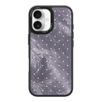 Silver Moon Dots iPhone Case