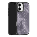 Silver Moon Dots iPhone Case