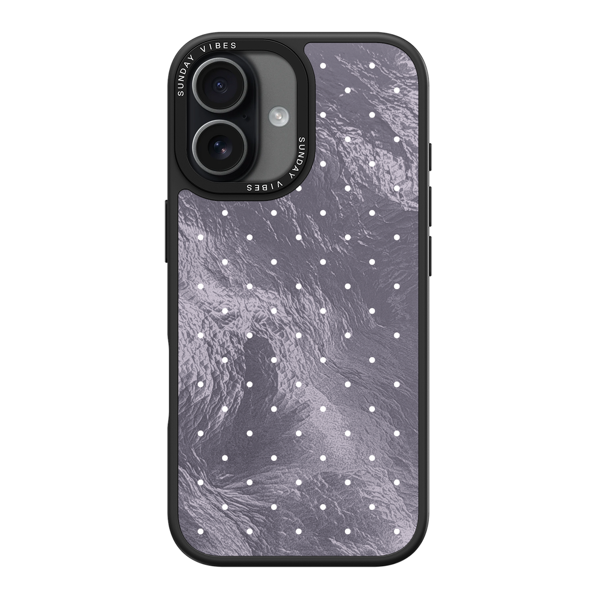 Silver Moon Dots iPhone Case