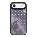 Silver Moon Dots iPhone Case
