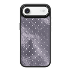 Silver Moon Dots iPhone Case