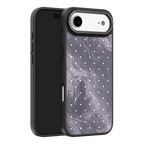 Silver Moon Dots iPhone Case
