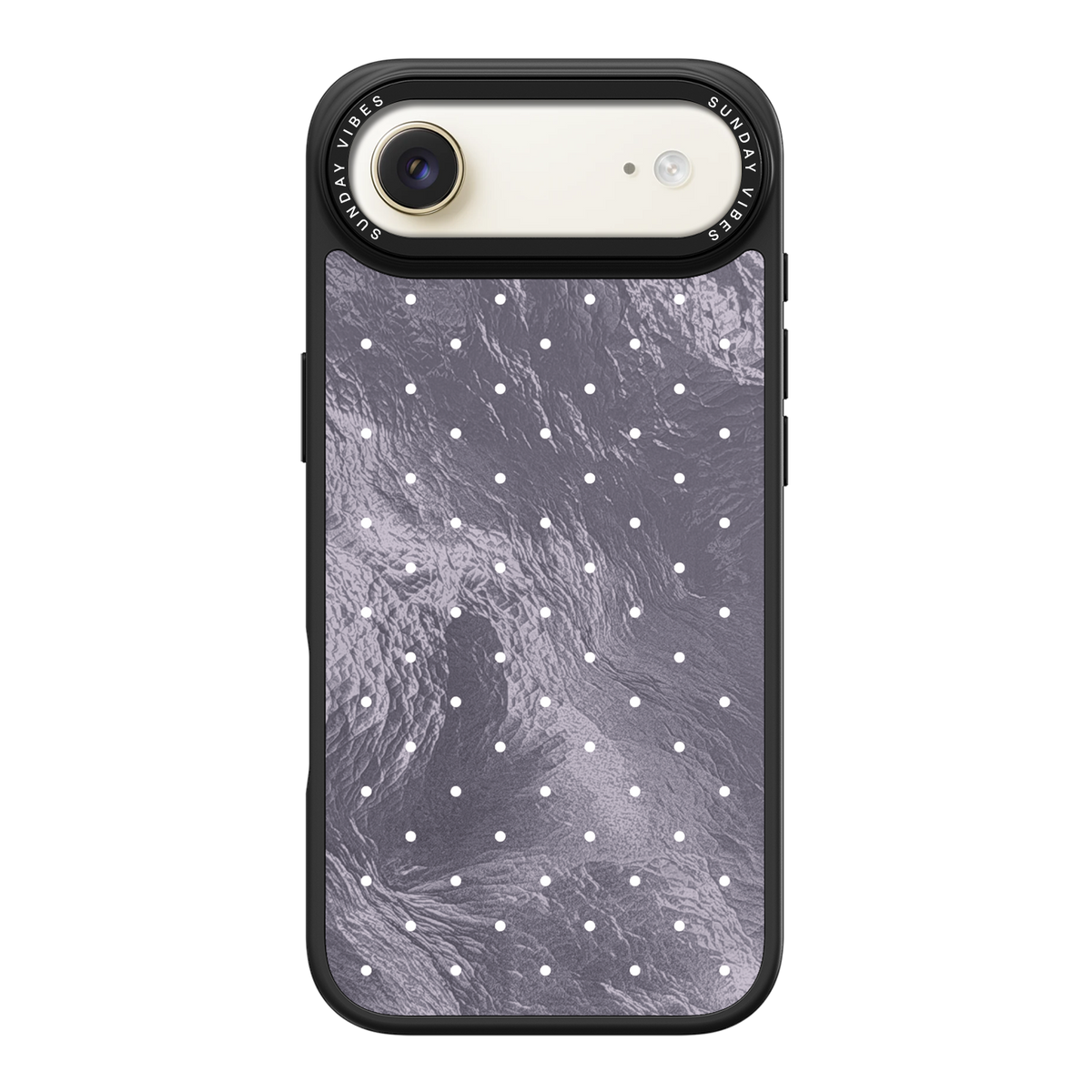 Silver Moon Dots iPhone Case
