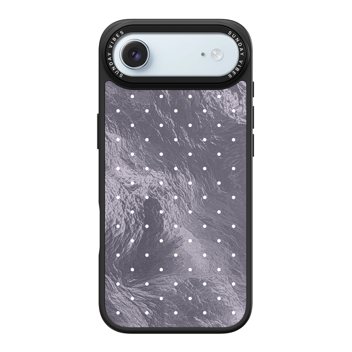 Silver Moon Dots iPhone Case