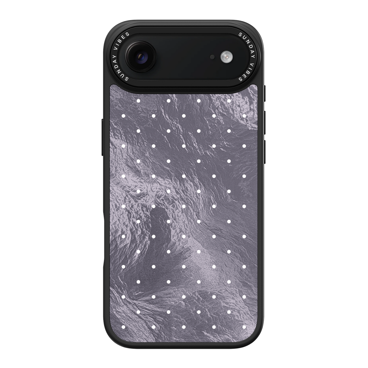 Silver Moon Dots iPhone Case