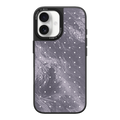 Silver Moon Dots iPhone Case