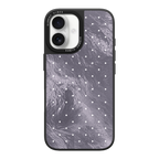 Silver Moon Dots iPhone Case