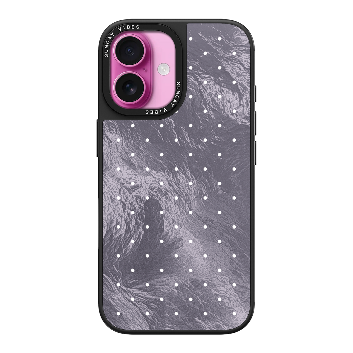 Silver Moon Dots iPhone Case