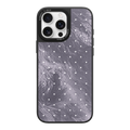Silver Moon Dots iPhone Case