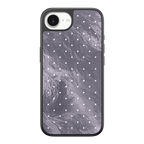 Silver Moon Dots iPhone Case