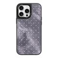 Silver Moon Dots iPhone Case