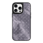 Silver Moon Dots iPhone Case