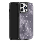 Silver Moon Dots iPhone Case