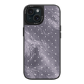 Silver Moon Dots iPhone Case