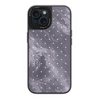 Silver Moon Dots iPhone Case