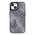 Silver Moon Dots iPhone Case