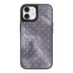 Silver Moon Dots iPhone Case
