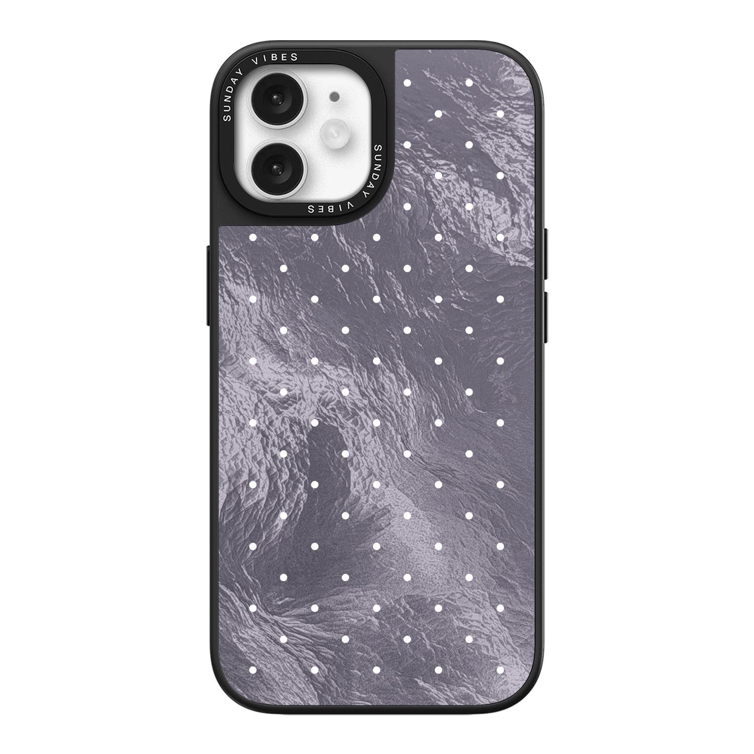 Silver Moon Dots iPhone Case