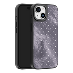 Silver Moon Dots iPhone Case