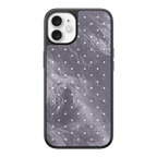 Silver Moon Dots iPhone Case