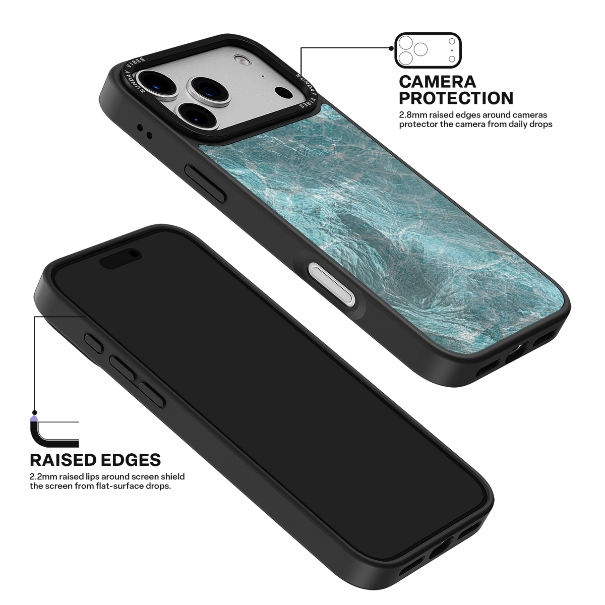 Teal Tides iPhone Case