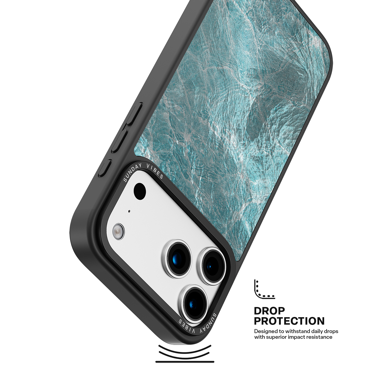 Teal Tides iPhone Case