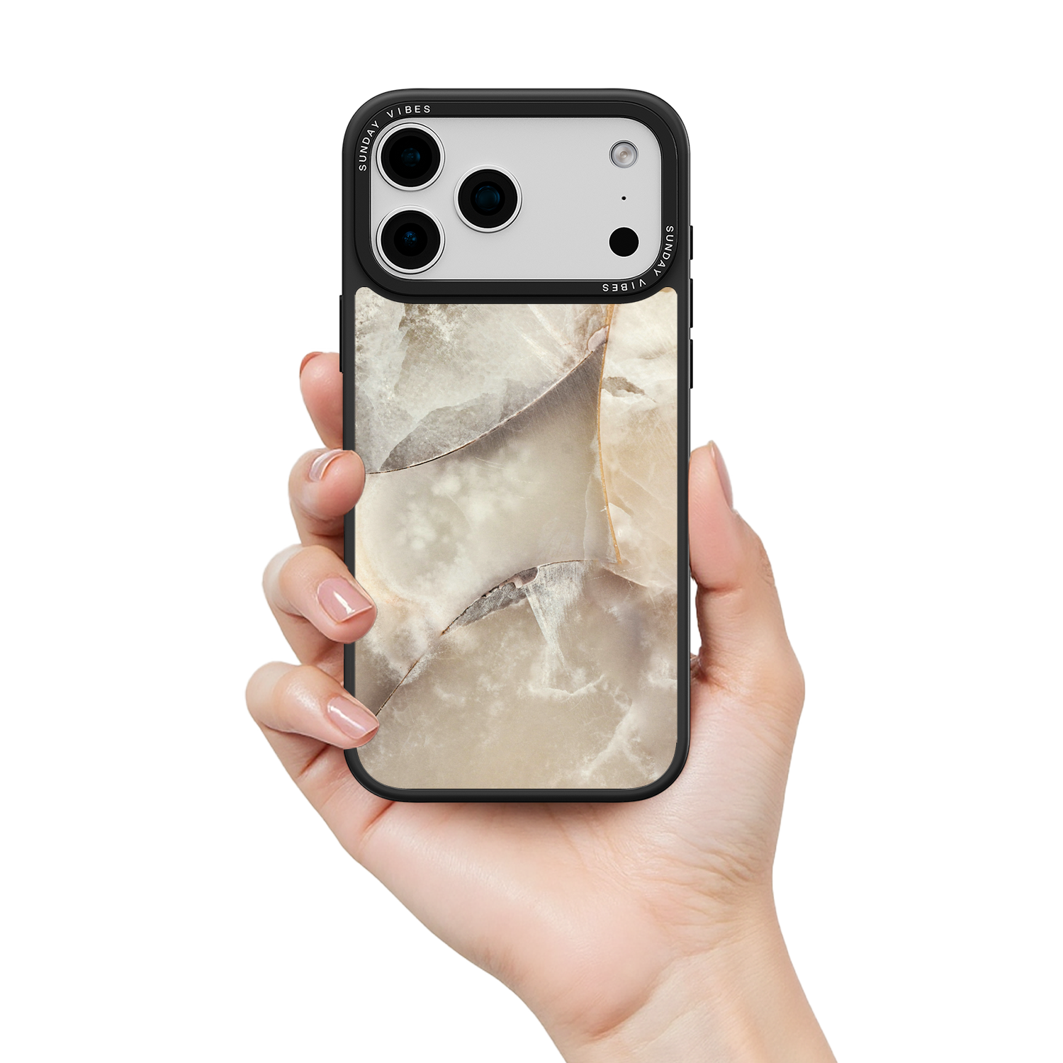 Alabaster Whirl iPhone Case