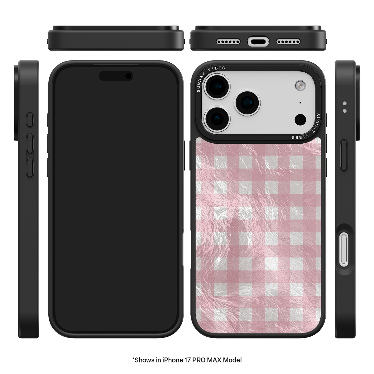 Bubblegum Check iPhone Case