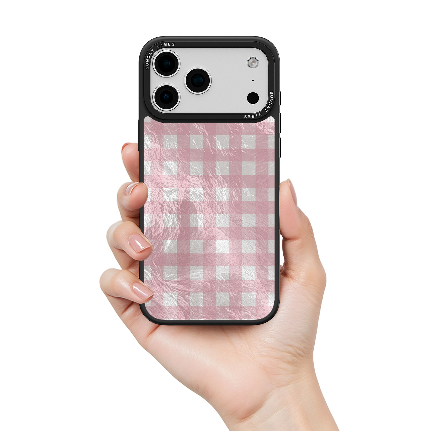Bubblegum Check iPhone Case