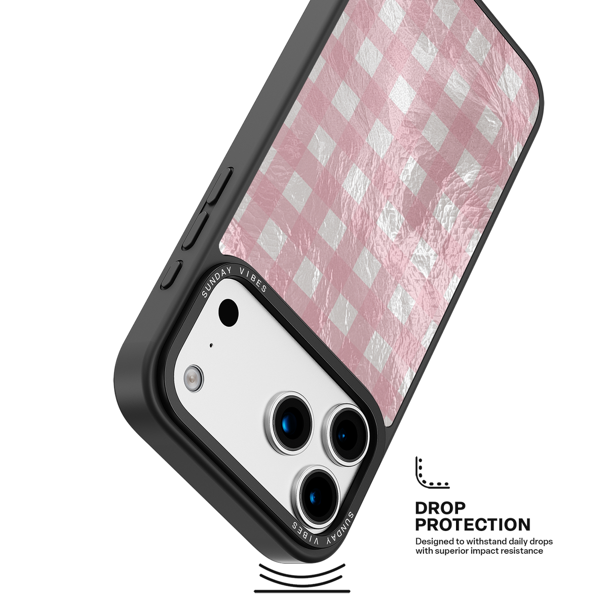 Bubblegum Check iPhone Case
