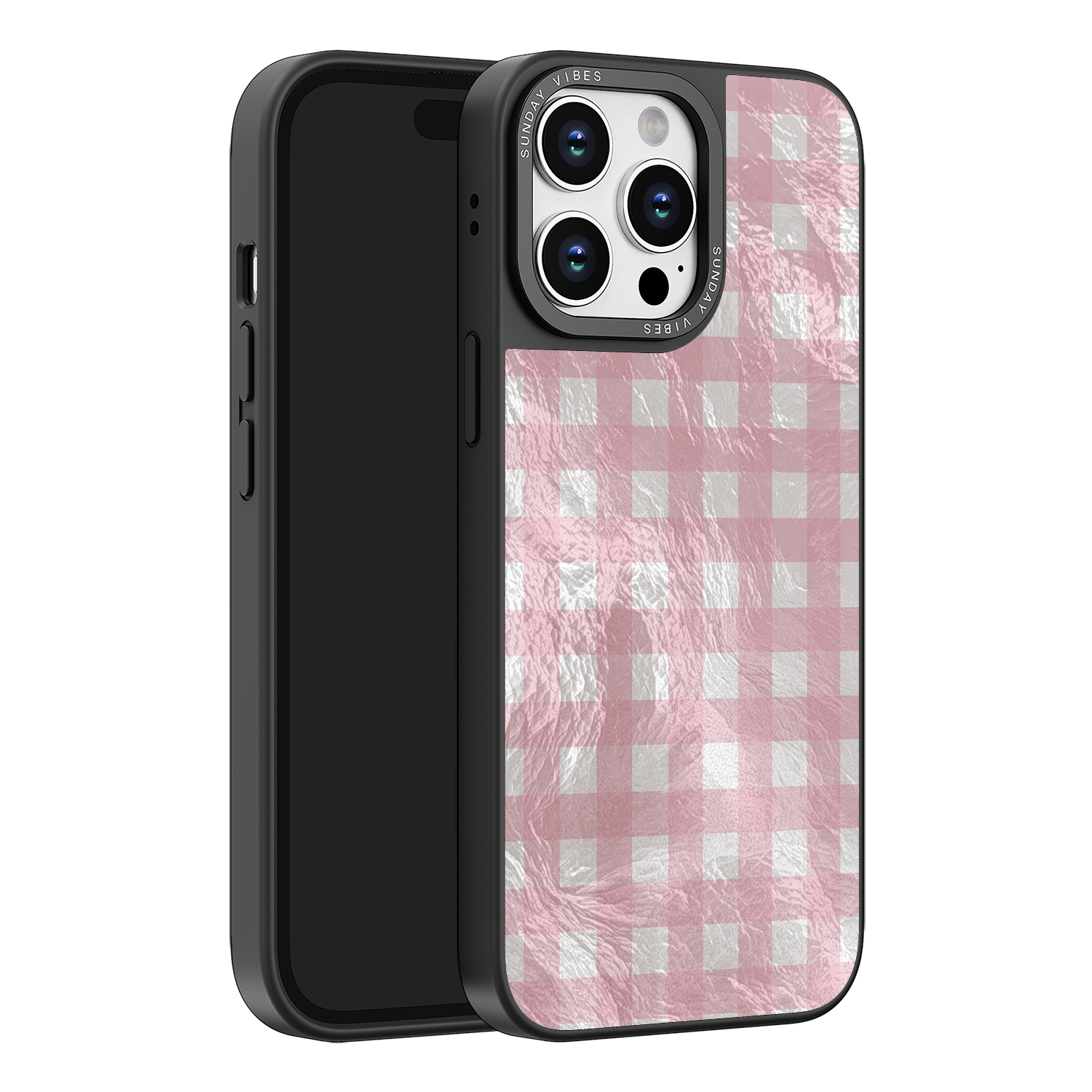 Bubblegum Check iPhone Case