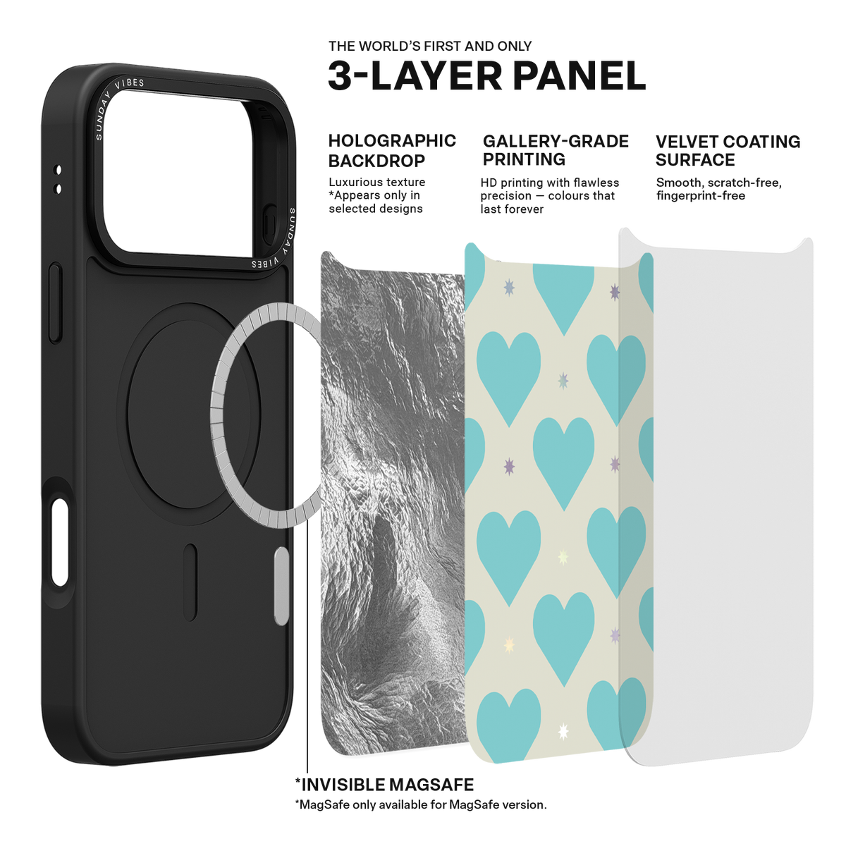Heart Grid iPhone Case