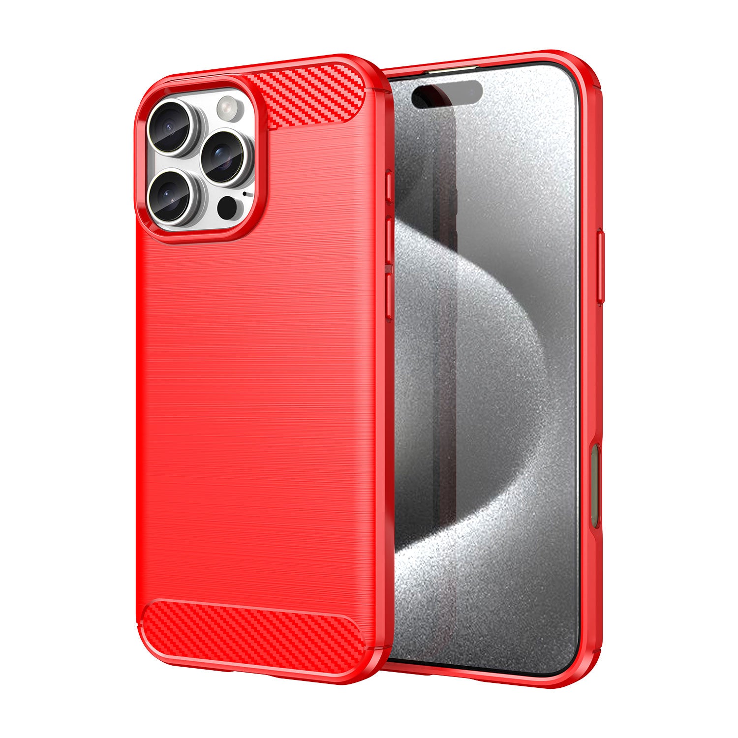 Carbon designed soft silicone protective iPhone case