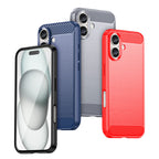Carbon designed soft silicone protective iPhone case