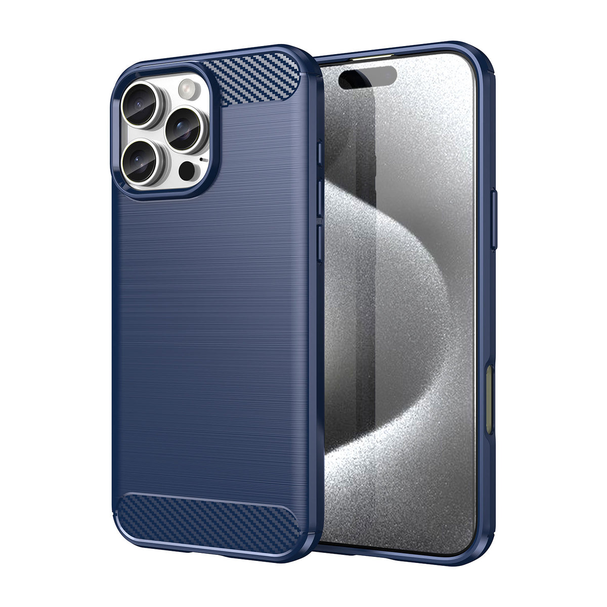 Carbon designed soft silicone protective iPhone case