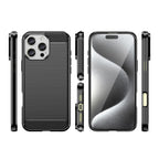 Carbon designed soft silicone protective iPhone case