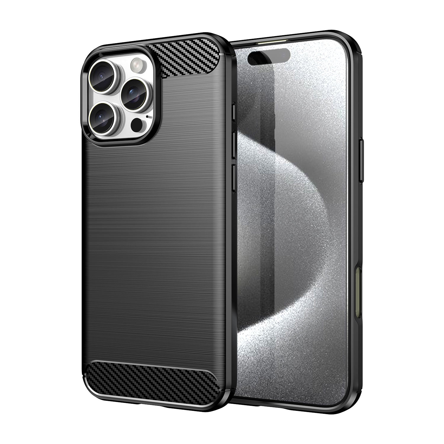 Carbon designed soft silicone protective iPhone case