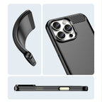Carbon designed soft silicone protective iPhone case