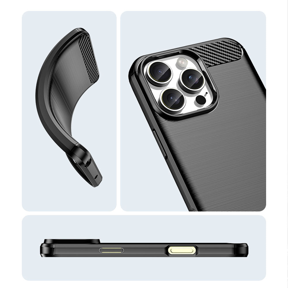 Carbon designed soft silicone protective iPhone case