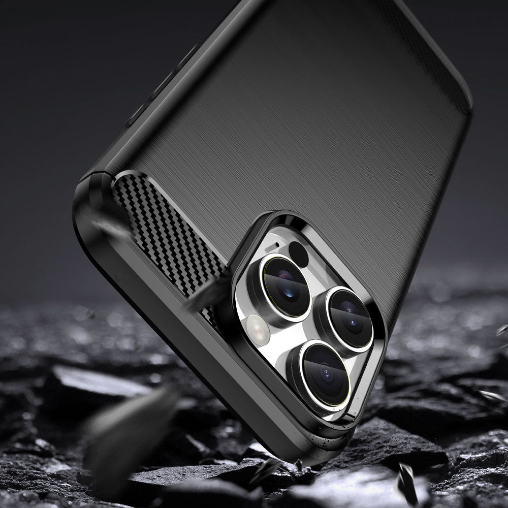 Carbon designed soft silicone protective iPhone case