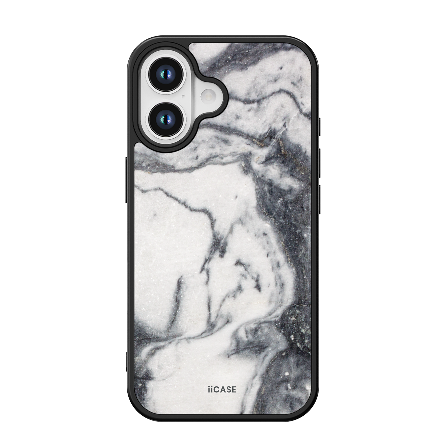Monochrome Marble Elite iPhone Case