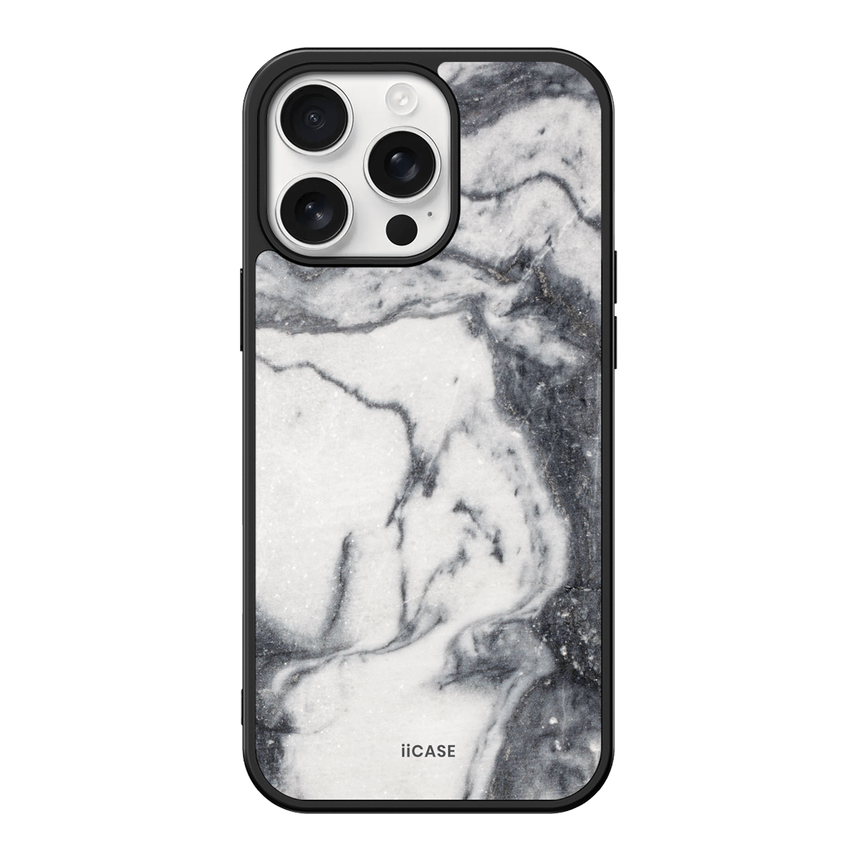 Monochrome Marble Elite iPhone Case