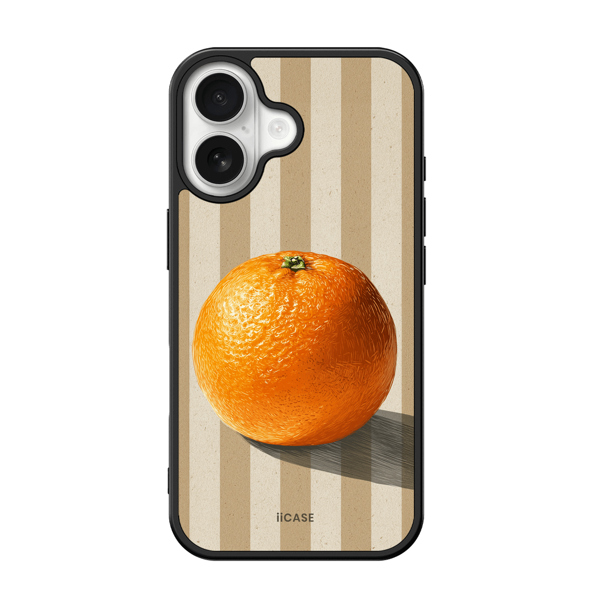 Citrus Charm Striped iPhone Case