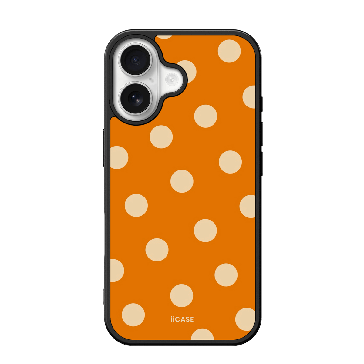 Orange Polka Dot iPhone Case