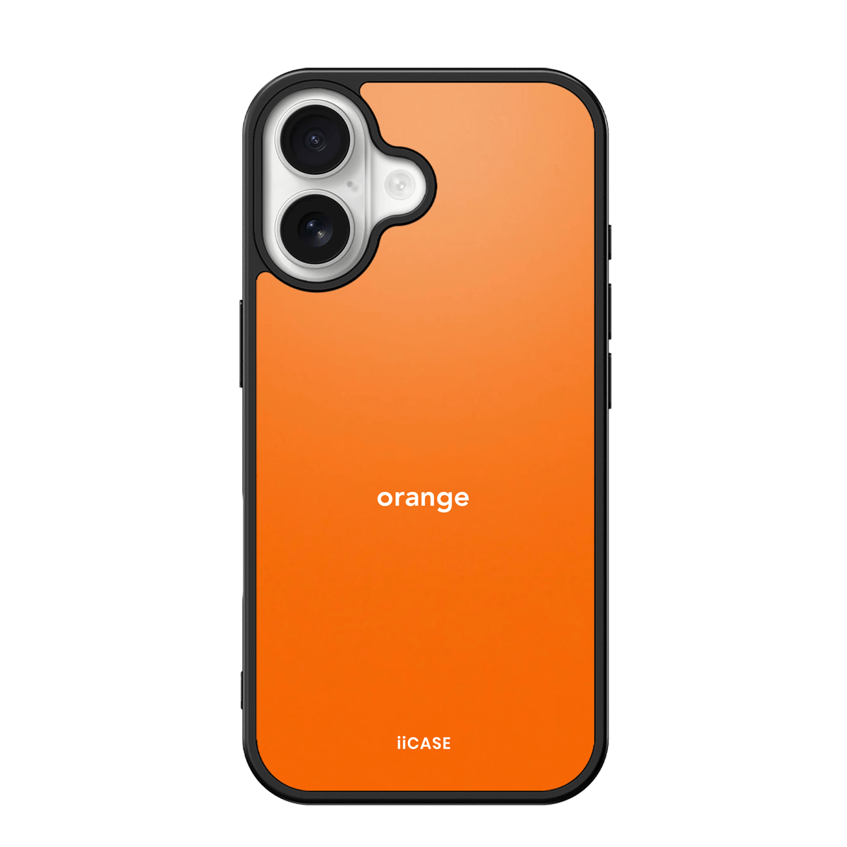 Vibrant Orange Typography iPhone Case