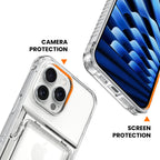 Crystal Protective Cards Pocket iPhone Case