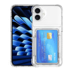 Crystal Protective Cards Pocket iPhone Case