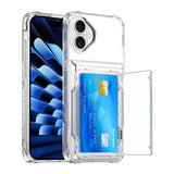 Crystal Protective Cards Pocket iPhone Case