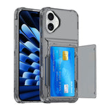 Crystal Protective Cards Pocket iPhone Case