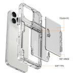 Crystal Protective Cards Pocket iPhone Case